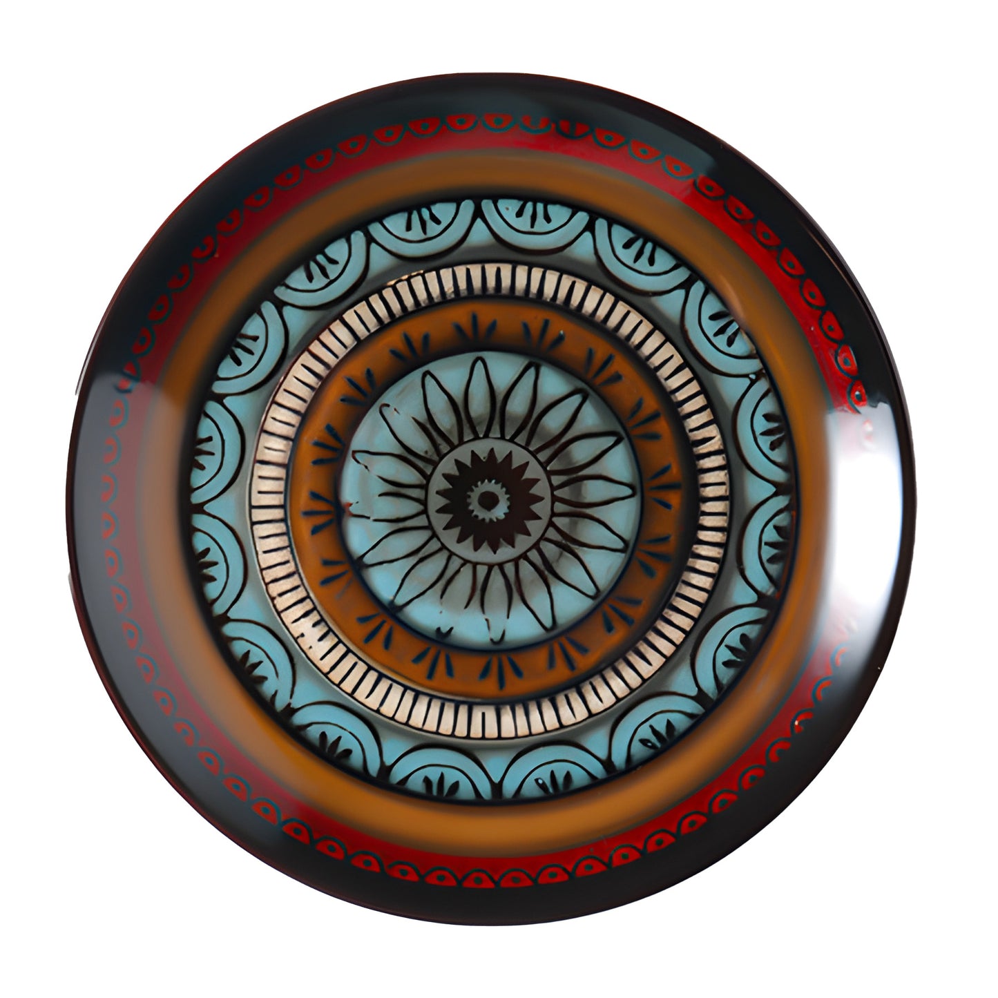 Earthstone Sands Handbemalte Keramikteller (4er-Set)